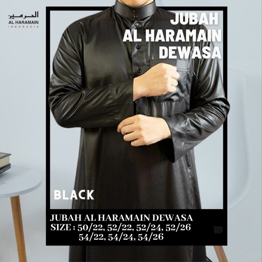 Baju Gamis Jubah Pria Muslim Laki Dewasa Al Haramain Original Alharamain Al Haromain