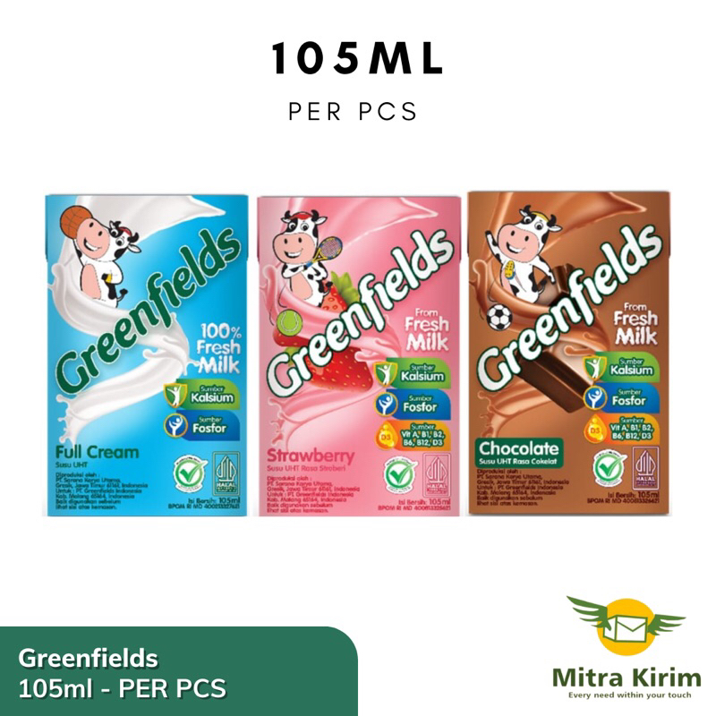 

Greenfields UHT 105 Ml - Per Pcs