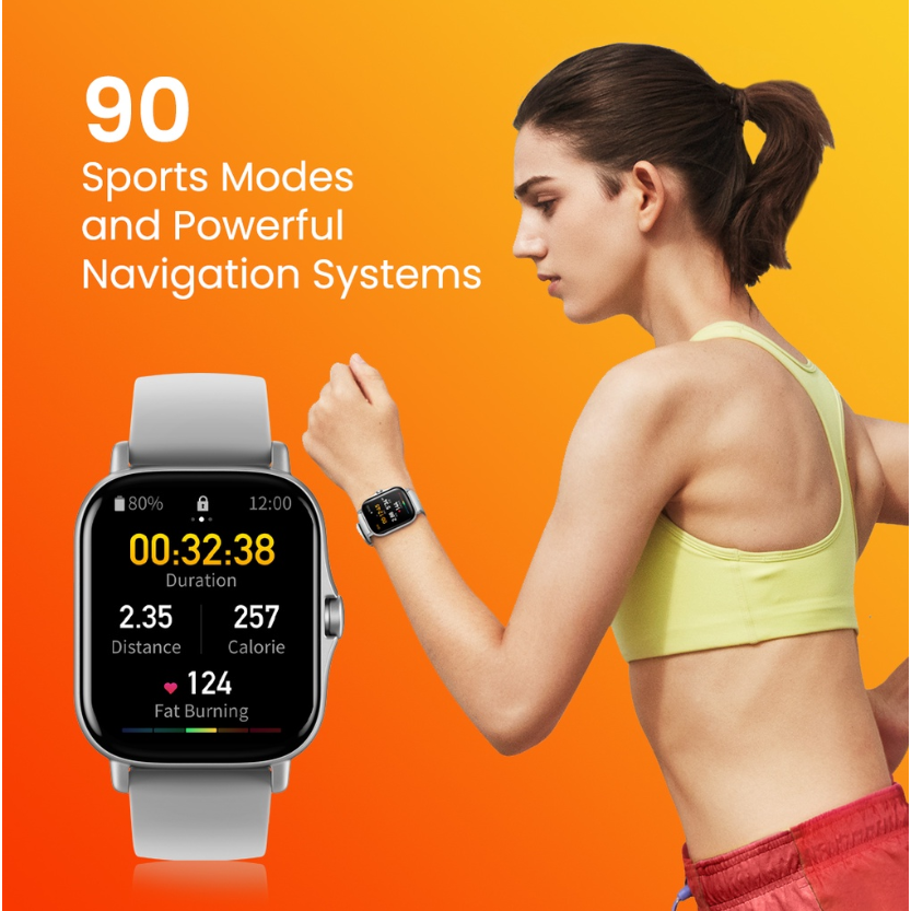 Amazfit GTS 2 Smartwatch 1.65 HD AMOLED Always-On display, Receive Bluetooth phone call, GPS, jam tangan pria wanita with SpO2