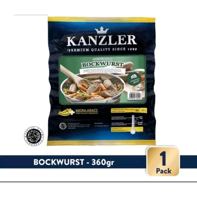 

KANZLER BOCKWURST 360 GR SOSIS SUSIS