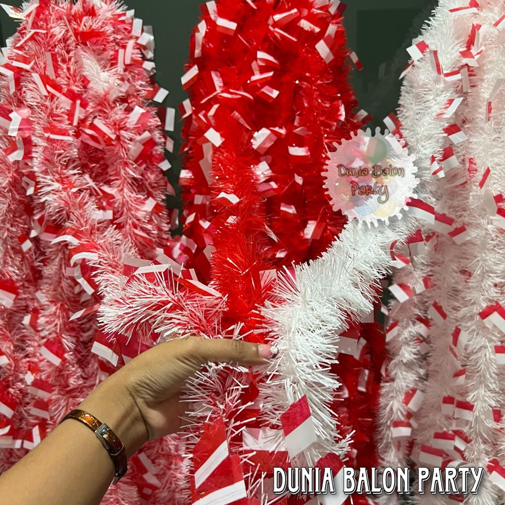 Slinger Bendera Merah Putih 1785 A 7cm/2m / Hiasan 17 Agustus