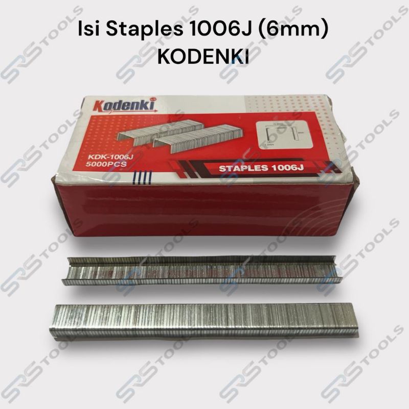 

KODENKI 1006 J Isi Staples Tembak 6 mm / Refill Stapler Angin Model U 1006J