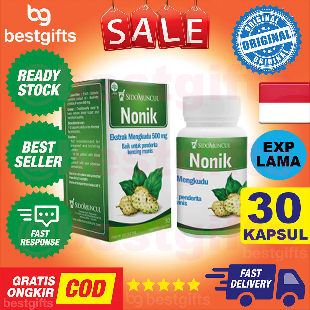 SIDOMUNCUL SIDO MUNCUL NONIK EKSTRA MENGKUDU 500MG OBAT DARAH TINGGI DIABETES Sido Muncul 30 KAPSUL