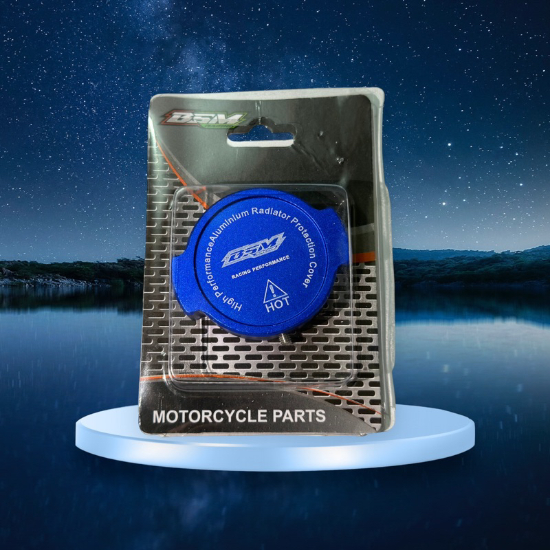 Tutup cap radiator tutup cover cap radiator BSM RACING full cnc free kunci L pnp aerox vario pcx nmax cbr mx king dll