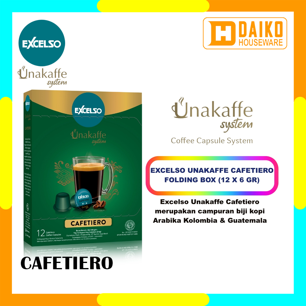 

Capsule Coffee Excelso Unakaffe Cafetiero - Kopi Kapsul by Kapal Api