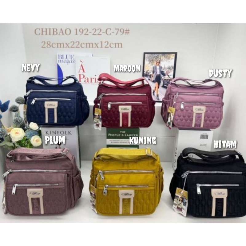 TAS SELEMPANG Wanita ORI CHIBAO KANVAS CB192-22-C 6sleting