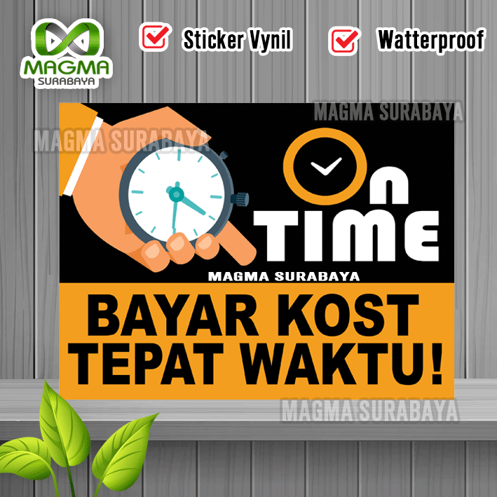 

Stiker Bayar Kost Tepat Waktu