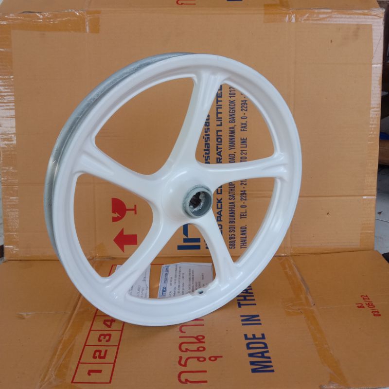 Velg Pelk Pelek Racing Depan Motor Yamaha Mio J / Mio M3 Warna Putih