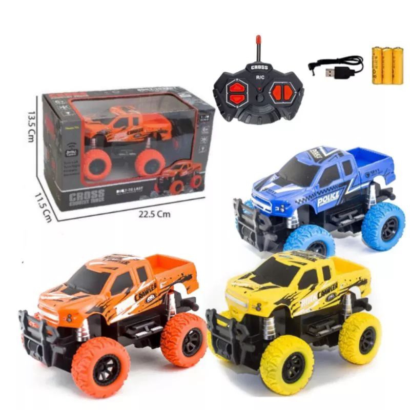 [ Free Batrai ] Mainan Mobil Remot Jeep Off-road / Rc Jeep Monster / Mainan Mobil Remot Jeep Croos |
