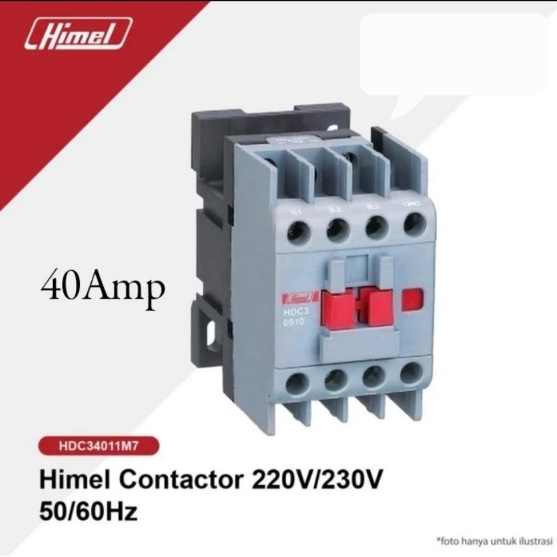 Himel Magnetic Contactor HDC3-40 220Vac. Kontaktor