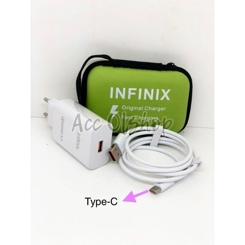 Charger Infinix Type C 3.5A 33W Fast Charging Plus Dompet Charger