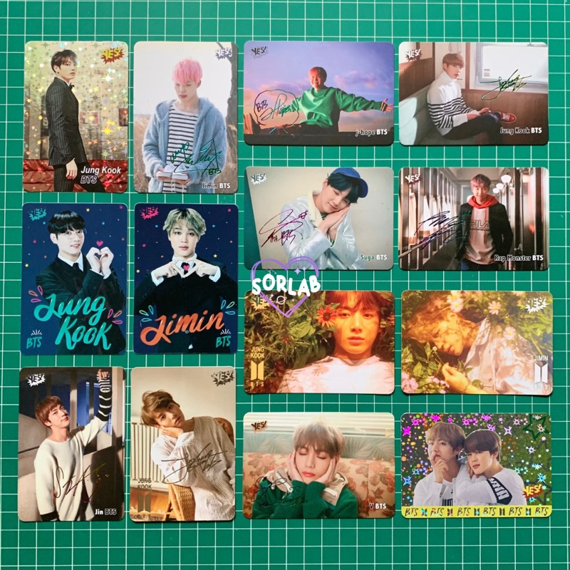 [OFFICIAL] PHOTOCARD BTS KIM NAMJOON / RM SEOKJIN YOONGI / SUGA JHOPE JIMIN V / TAEHYUNG JUNGKOOK YE