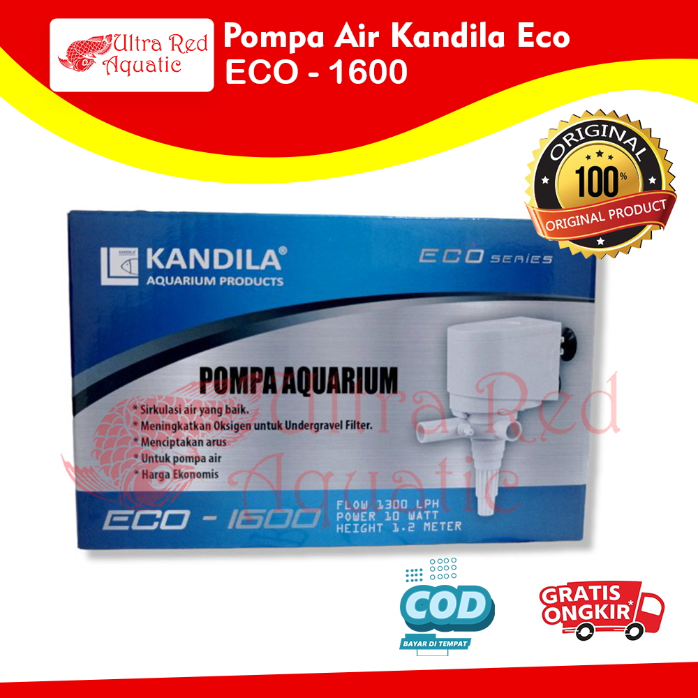 Pompa Air Celup Aquarium Power Head Kandila Eco Eco-1600 Eco1600 Eco 1600 Mesin Akuarium Murah