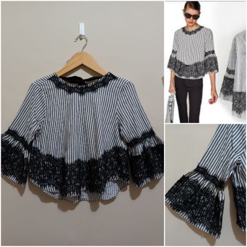 (PREMIUM) ZARA WOMAN BLOUSE SALUR BRUKAT PL