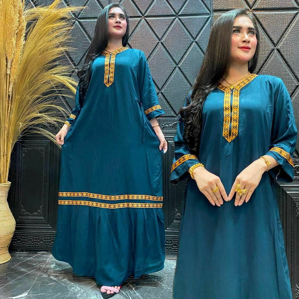Gamis Renda Rayon Tebal Busui / Dress Muslim wanita / Maxy dress muslim/ Gamis Wanita busui friendly / Gamis Wanita Jumbo