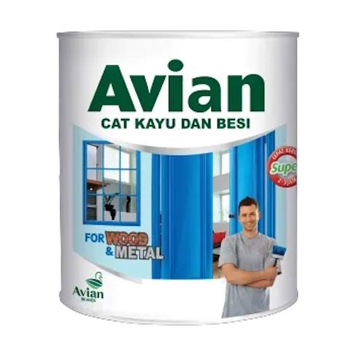Cat Kayu Besi Cat Minyak Cat Kayu Cat AVIAN 0.9 Liter