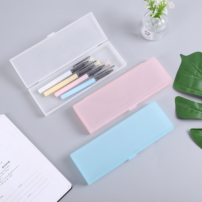 Kotak Pensil / Tempat Pensil Minimalis / Box Pensil Plastik Lucu / Pencil Case Aesthetic Korean / Pencil Case