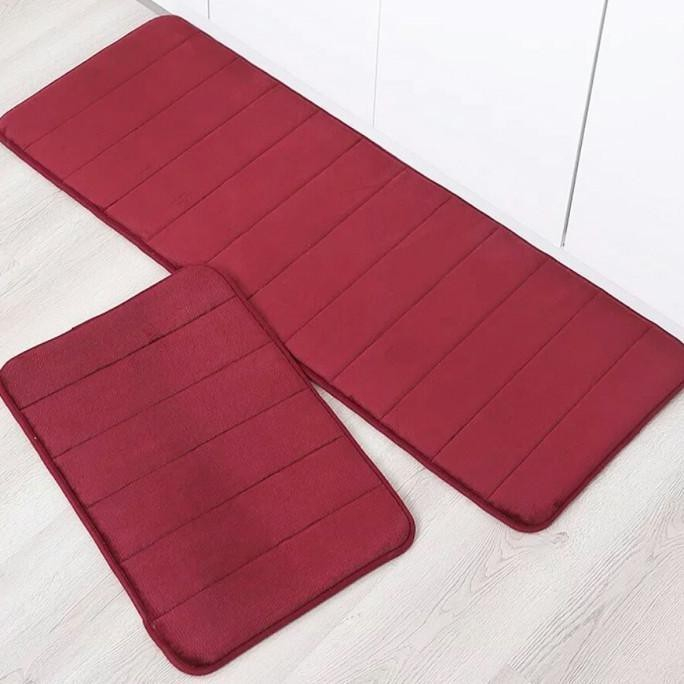 Memory Foam Mat SET / Keset Kaki Rumah Dapur Pintu Kamar Anti Selip Halus Tebal