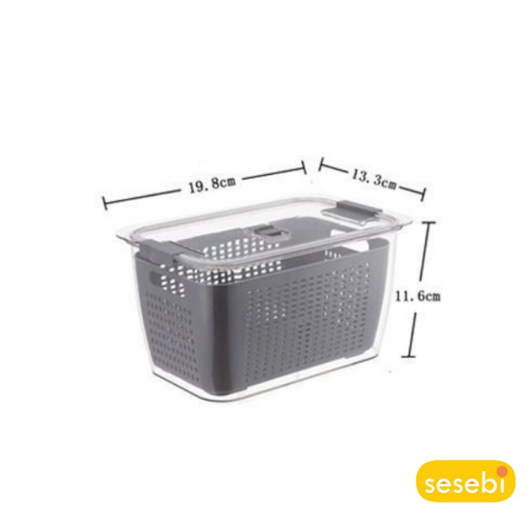 RAK KULKAS AKRILIK KOTAK MAKANAN BOX CONTAINER ACRYLIC SAYUR DAN BUAH