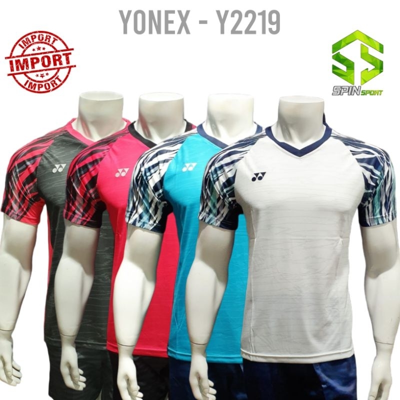 [Y2219A] All England Baju Badminton Import Go Premium Terbaru Quick Dry Kaos Bulutangkis Jersey Kaus