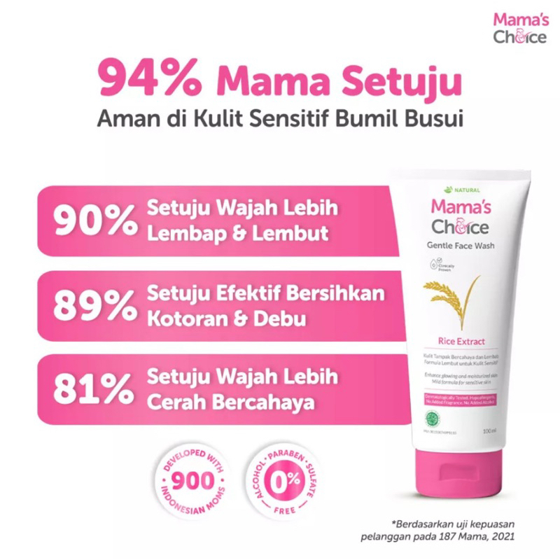 Mama's Choice Gentle Face Wash | Sabun Cuci Muka Ibu Hamil dan Menyusui