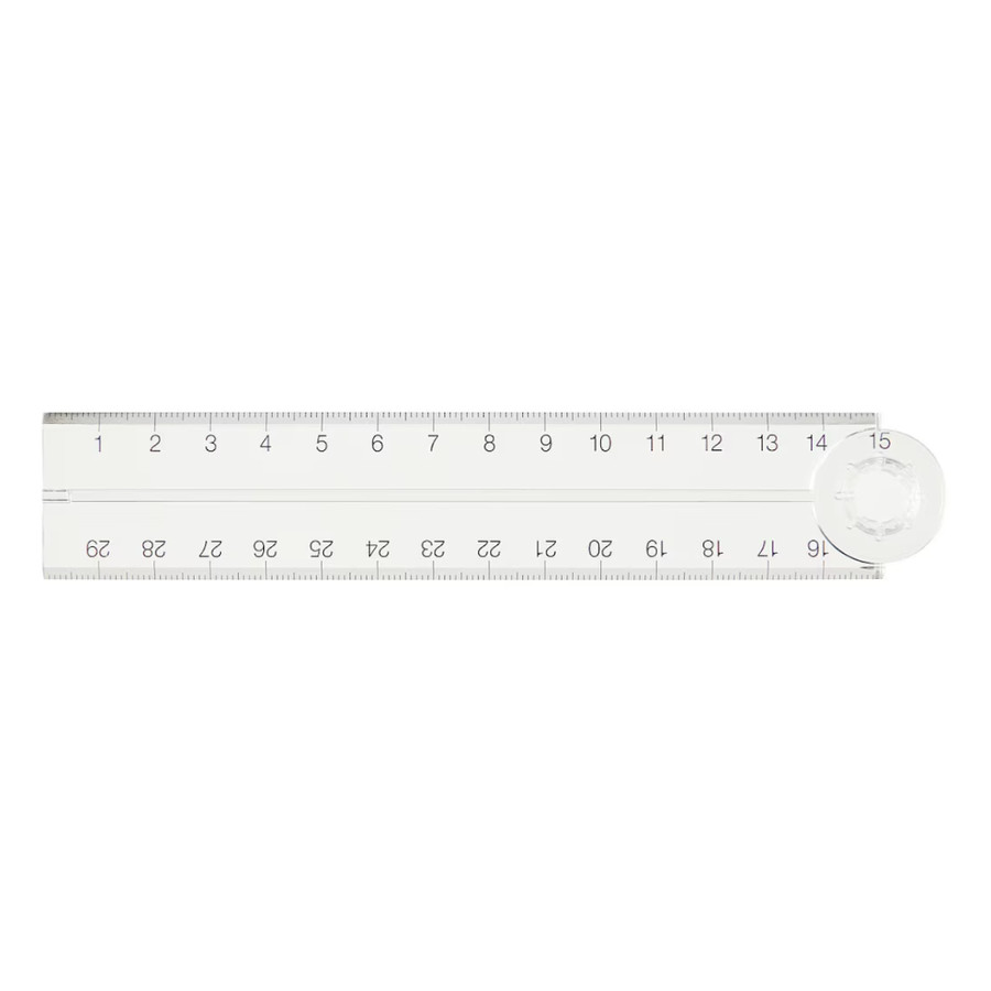

Muji Foldable Ruler 30cm Transparent Penggaris Lipat Transparan