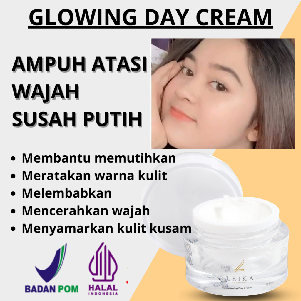 Cream Siang Glowing pemutih wajah bpom ori dan cepat glowing pemutih wajah ampuh pemutih wajah pria 
