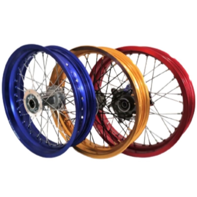 Wheelset Velg Set Supermoto CRF 150 KLX 150 Velg Supermoto Vrossi