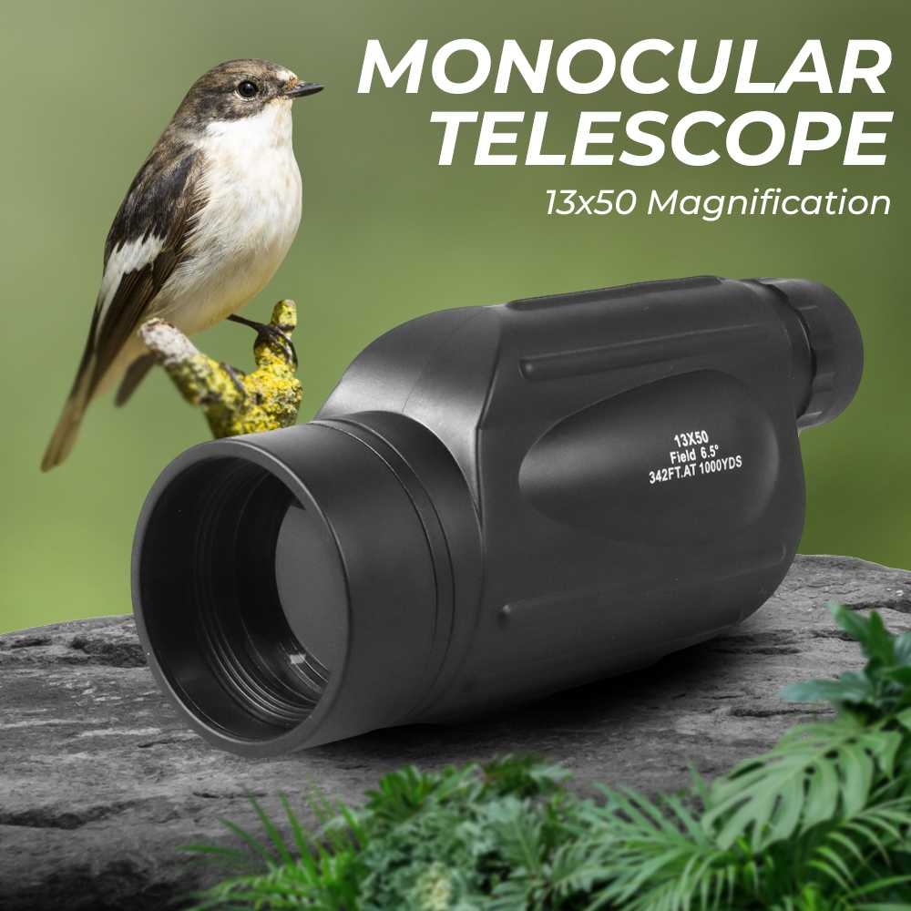 Monocular Telescope Single Cylinder Magnification 13X50 Teropong Pembesar Penglihatan Pemandangan