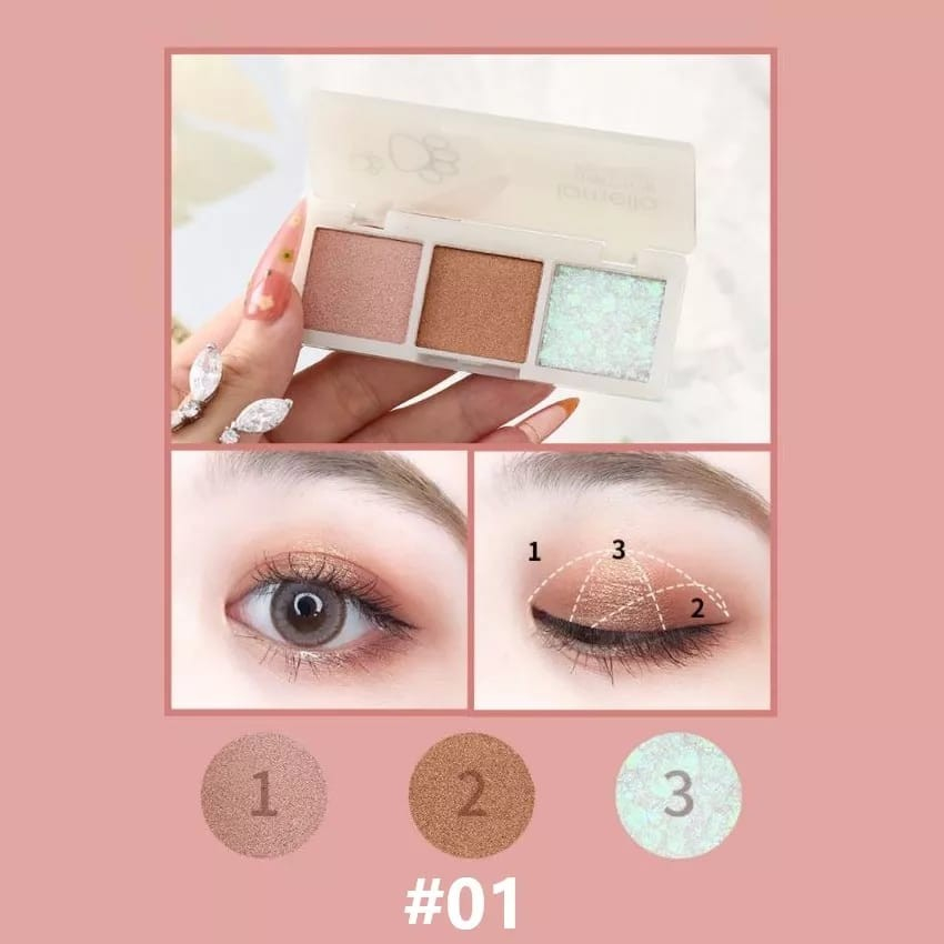 LAMEILA Lamailai Eyeshadow Palette 3 Colors Korean eyeshadow LML5101