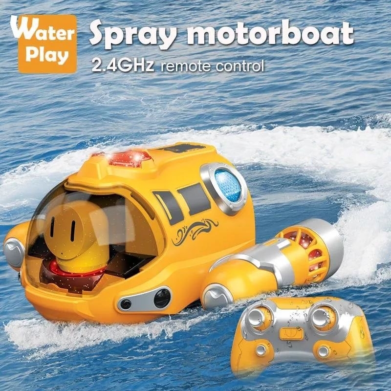 Remote Control RC Kapal Selam Spray Gasboat Signal 2.4GHZ Bisa Buat Lomba Main Bareng
