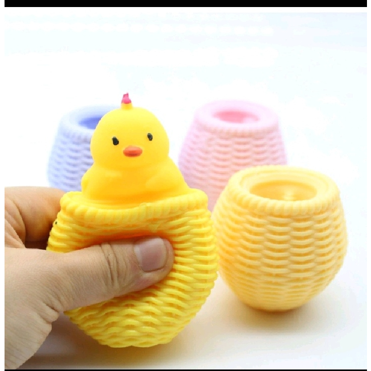 Promo Mainan Squishy Ayam Pencet LED Bisa Nyala Lentur Dan Kenyal