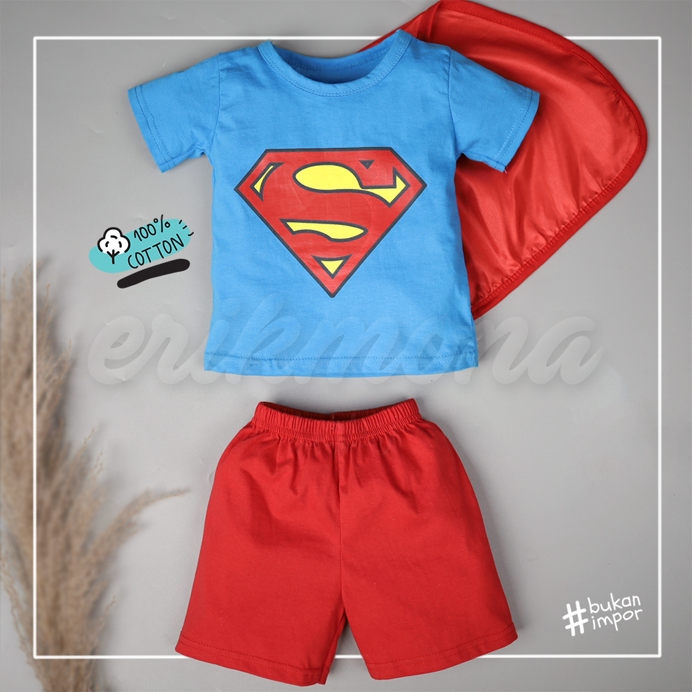 setelan anak bayi superman lucu