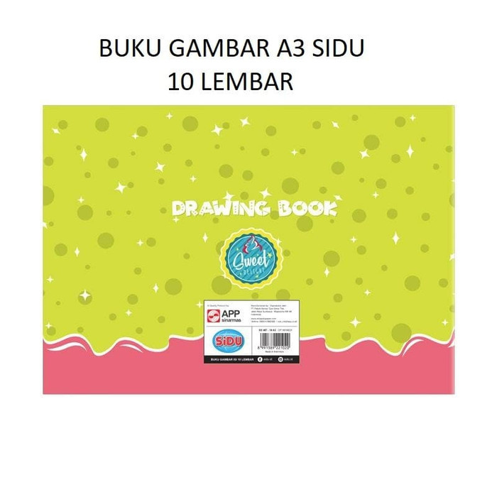 Buku gambar / Buku gambar A3 / Buku mewarnai / 10 &amp; 8 lembar