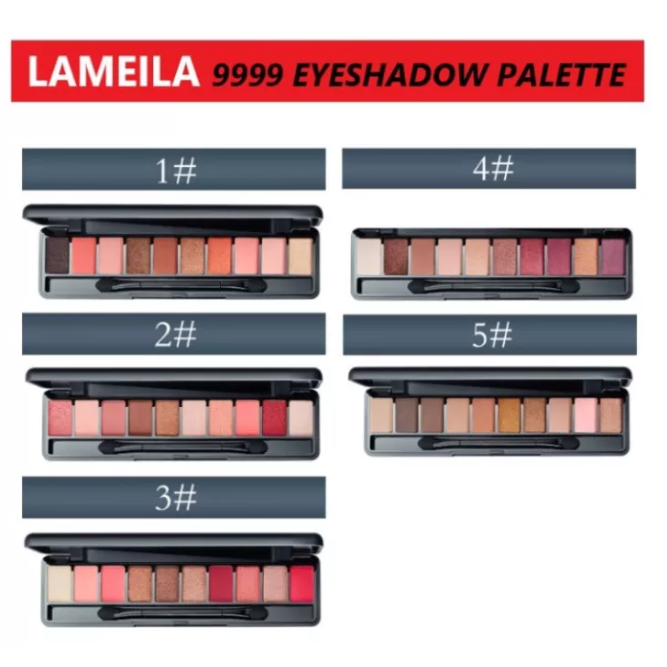 LAMEILA Lamailai Fashion Matte Eyeshadow Pallet Makeup 10 warna LML9999