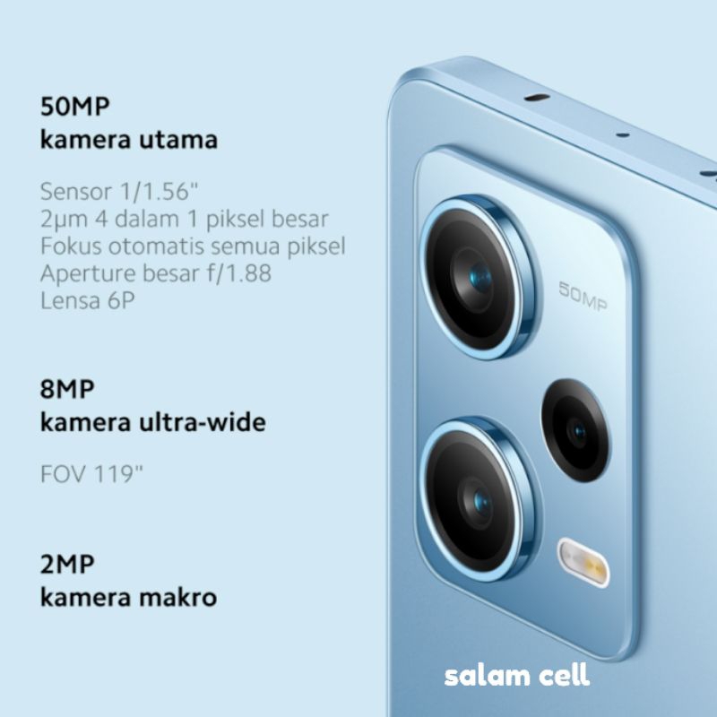 Redmi Note 12 PRO 5G Ram 8+5/256GB NFC Camera 50MP SONY IMX766 Original No Repack Garansi Resmi