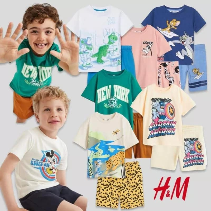 HM boys set (1-8th) / setelan anak hm / hm setelan / baju tidur anak / setelan anak_NLC
