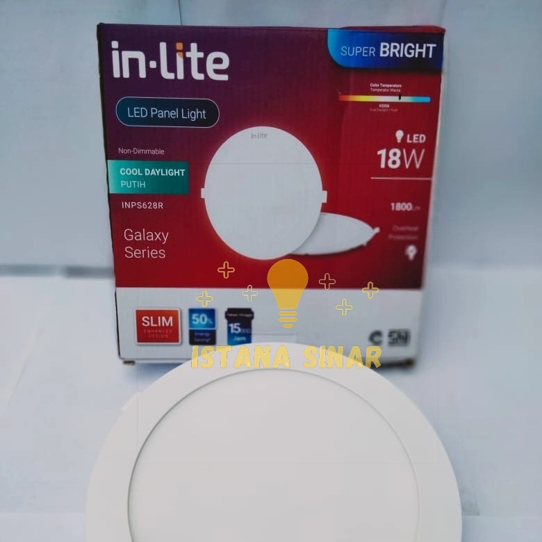 In-Lite Lampu Plafon Downlight Panel Inbow 3 wt 6 wt 9 wt 12 wt 18 wt