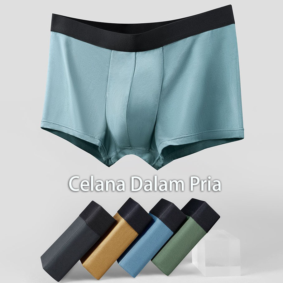 Celana Dalam Pria Dewasa Boxer Biru Premium anak cowok Pendek Original Import Murah celana dalam anak laki laki katun Magnetic Men Underwear