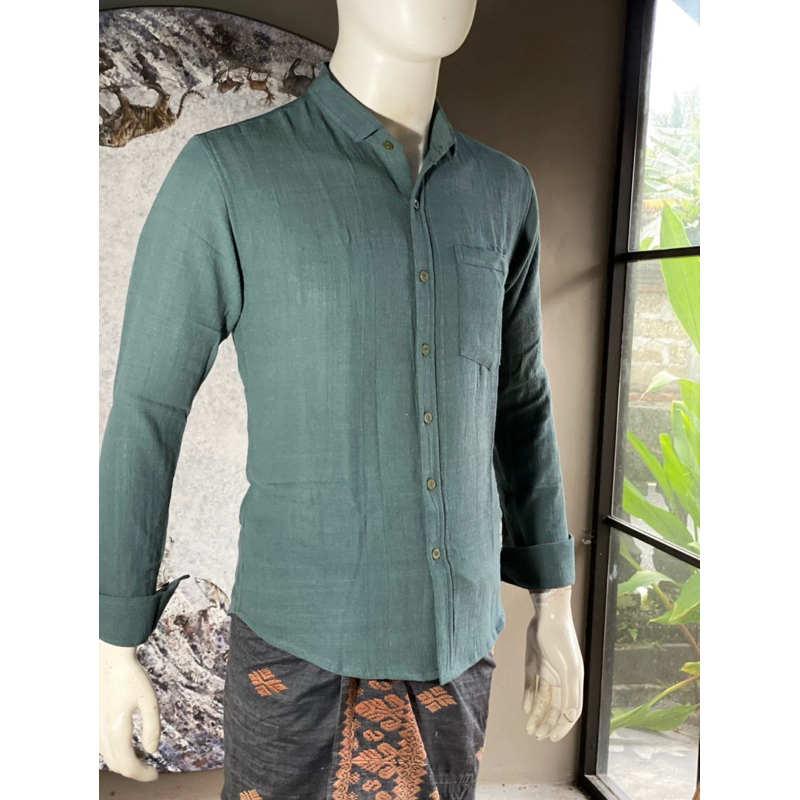 Kemeja serat jagung &amp; kringkle warna