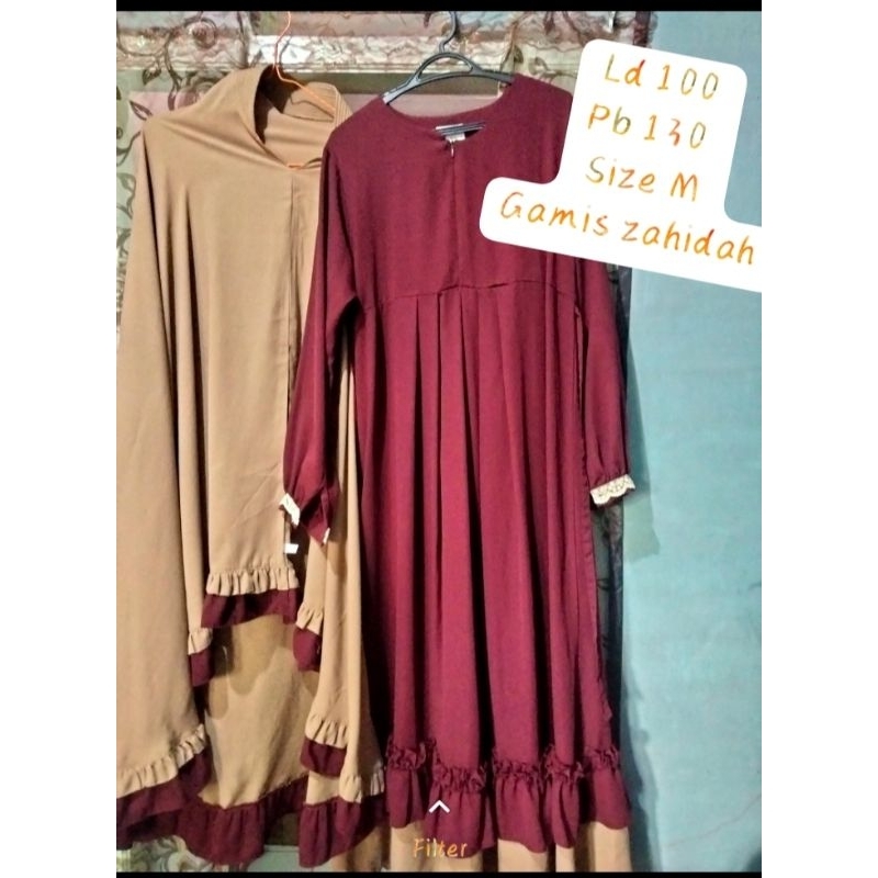 gamis zahidah series ice cream