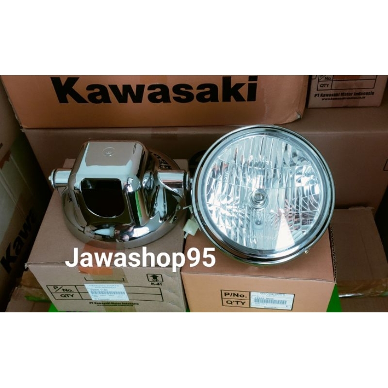 Reflektor Lampu Bulat Ninja SS R Old Original Set