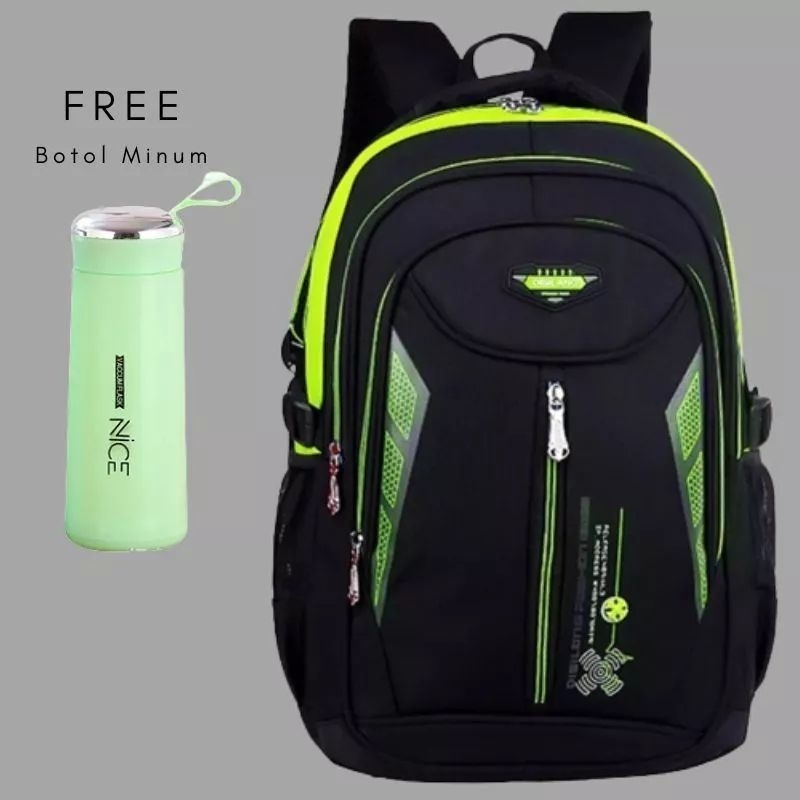 Tas Ransel anak SD PL01 Ransel anak Sekolah laki-laki Bonus Jam Tangan