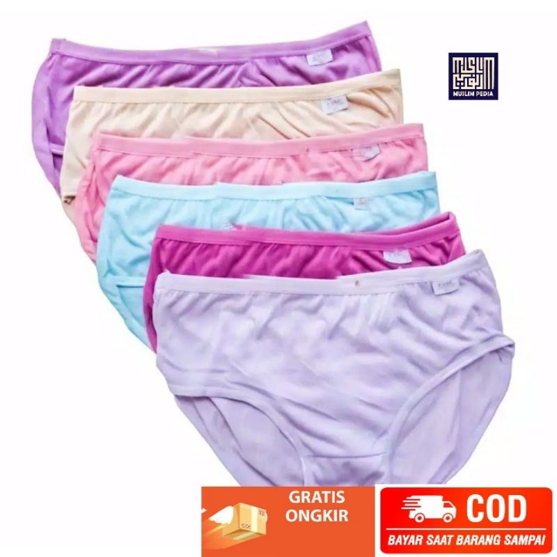 CD 25 RB DAPAT 3 CELANA DALAM WANITA DEWASA POLOS Esse PREMIUM