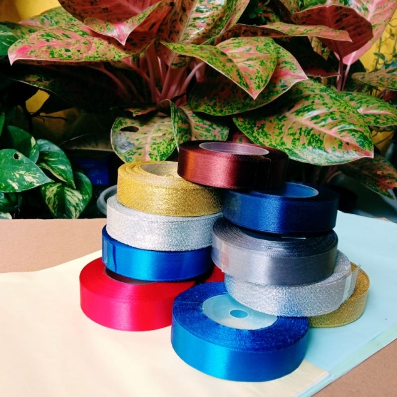 

pita satin meteran(1 meter)pita kado/hampers