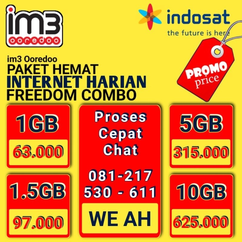 PROMO PAKET DATA INDOSAT OOREDOO HARIAN ( GESEK )