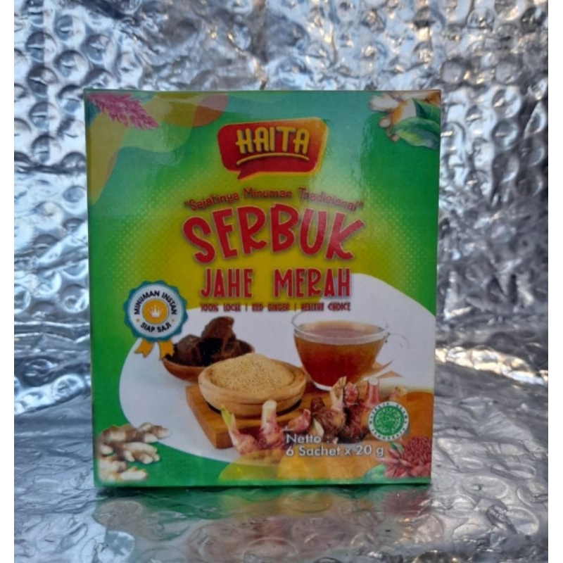 

Minuman Jahe Merah "HAITA" kemasan Box @6 sachet 20gr