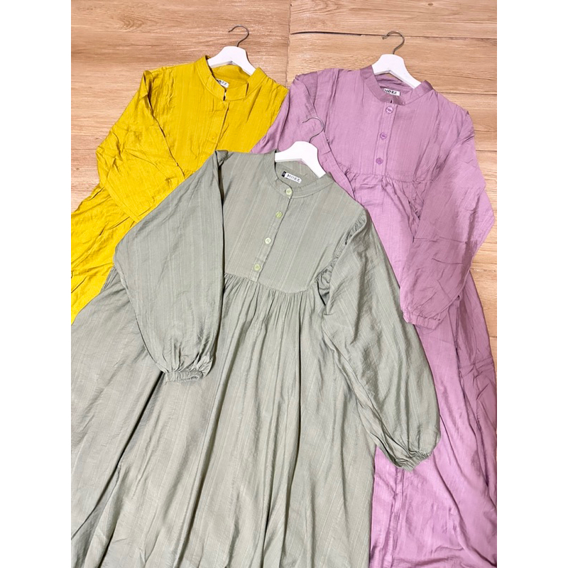 Gamis Polo Linen Aisyah Jumbo