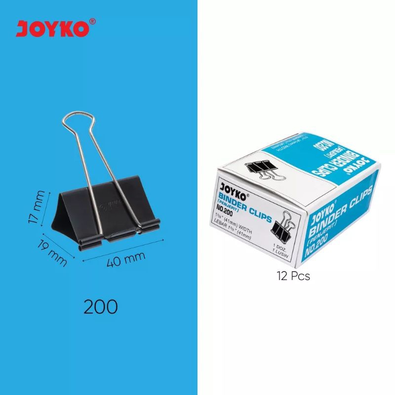 

(PCS) BINDER CLIP JOYKO 200