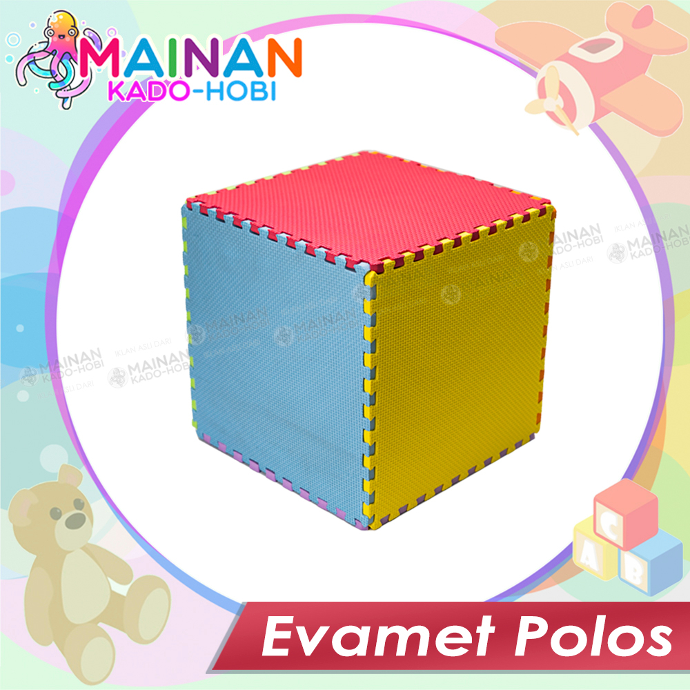 HADIAH ULANG TAHUN MAINAN ANAK EVAMET BUSA POLOS MATRAS TIKER ALAS LANTAI